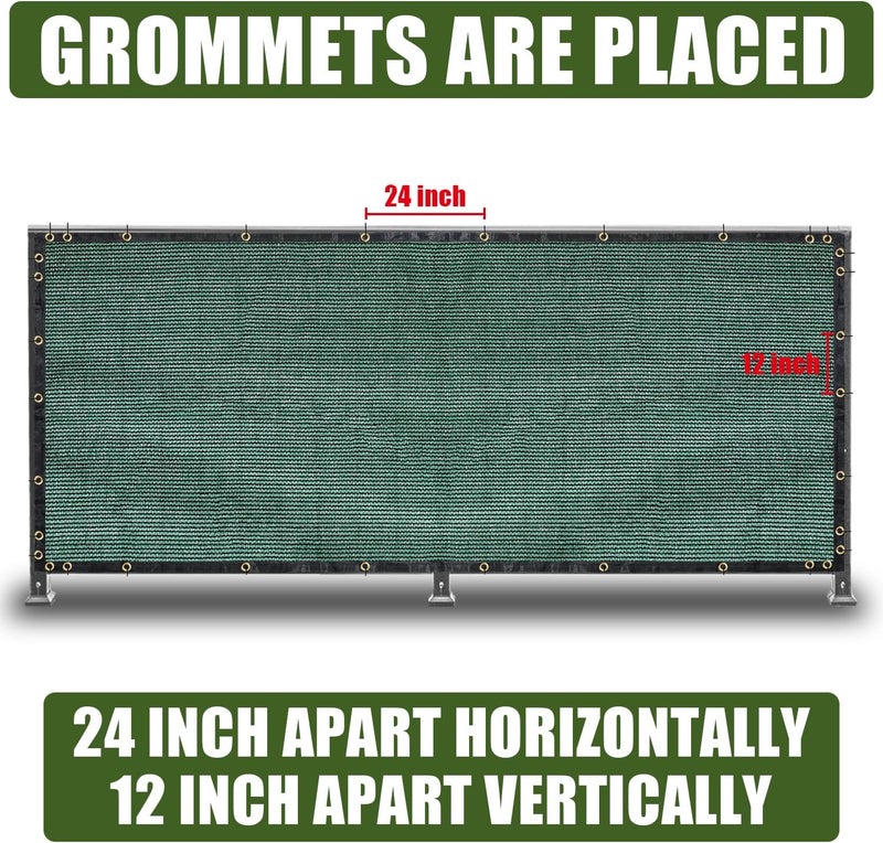 BADAO Green 5FT X 50FT Outdoor Privacy Screen Fence & Mesh Shade Net Cover, Ideal for Garden and Backyard - Enhances Privacy for Fencing & Chain Link, Perfect for Patio Privacy Wall, Slats，Freestanding - Image 2